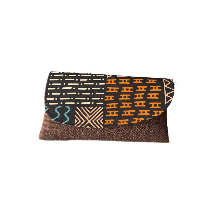 Bogolan Patchwork Clutch Bag