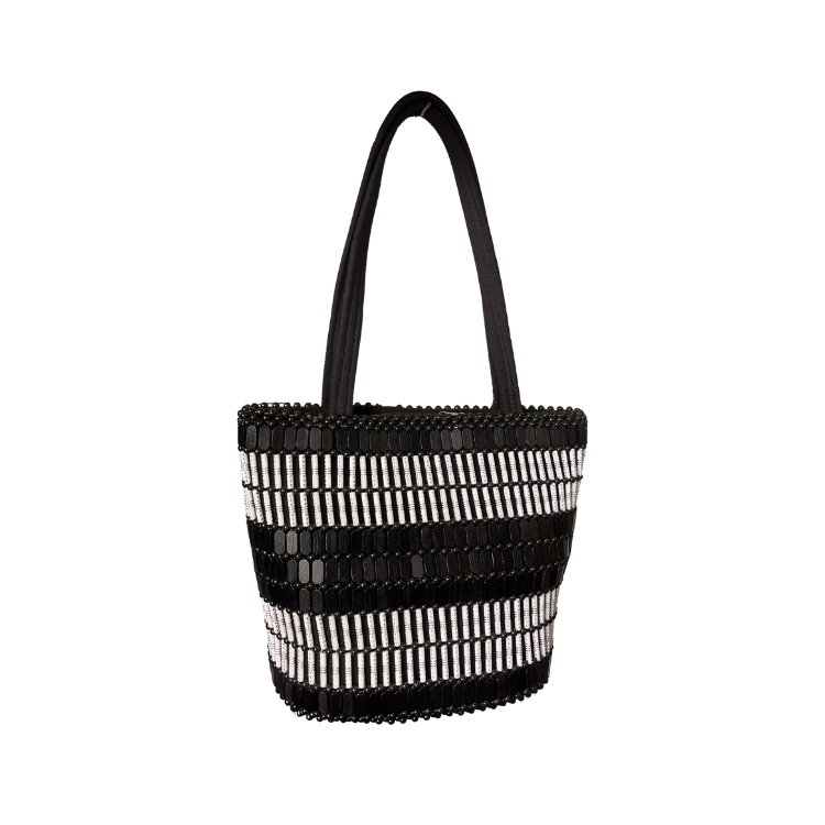 Zulu Beaded Trim Tote Bag