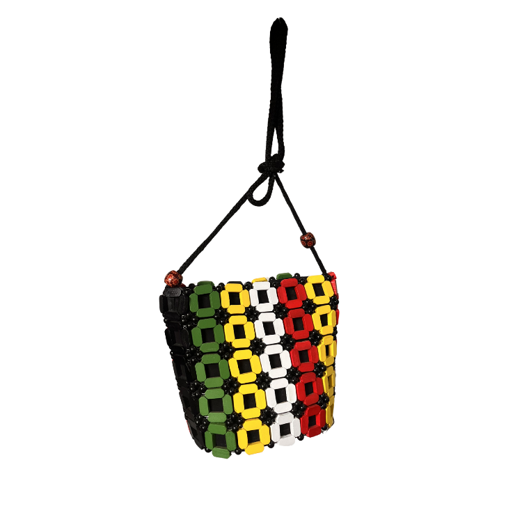 Ubuntu Beaded Mini Bucket Bag