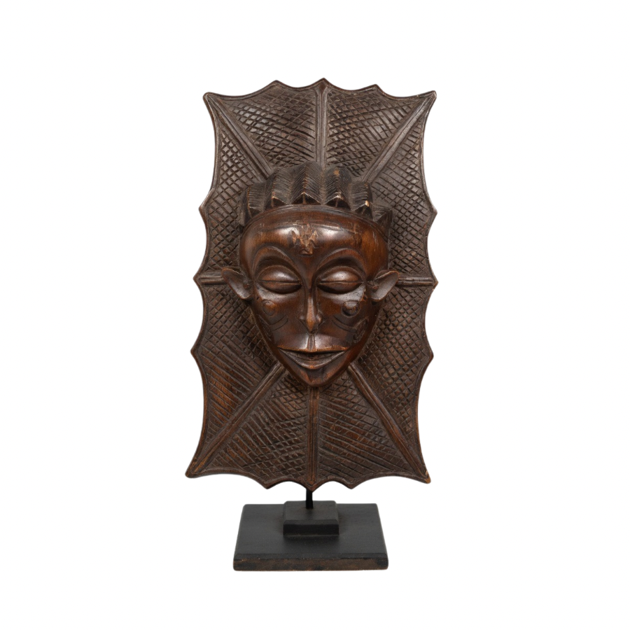 Pende Mbuya Ceremonial Mask on Stand — Democratic Republic of Congo